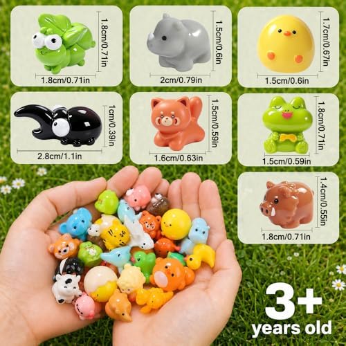 DIYDEC 85pcs Mini Resin Animal Miniature Figures to HideToys