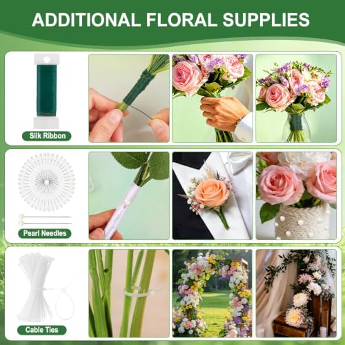 MAPVOLUT 149‑Piece Floral Tape & Wire Kit, Florist Craft Supplies