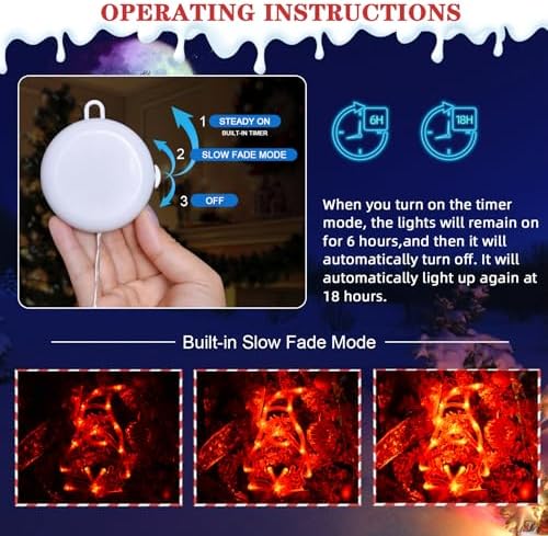 LOLStar 3 Pack Red White and Green GnomesChristmas Window Lights,Suction Cups 2025 Upgrade Timer Function and Slowly Fade Mode Battery Operated Indoor Decors Christmas Decorations