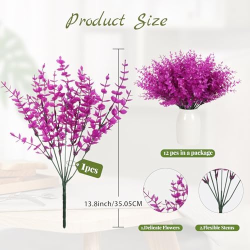 RECUTMS Fake Outdoor UV Resistant Plants Artificial Boxwood Plants Springs
