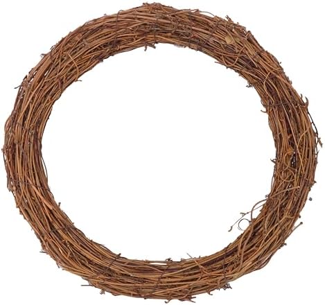 4 Pcs 12 Inch Natural Grapevine Wreath Set, Hand-Woven Vine Branch Wreaths for DIY Crafts, Christmas Decorations, Home & Event Styling