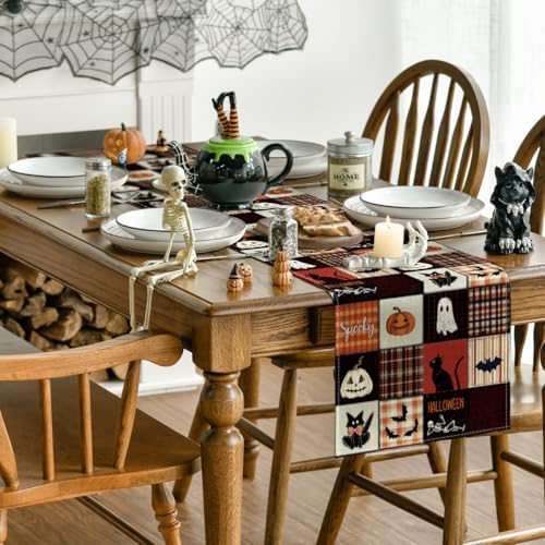 Artoid Mode 210 GSM Halloween Table Runner Home Party Decor 13x120 Inch