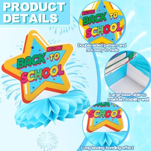 10Pcs Back to School Centerpieces, First Day of School Table Decor