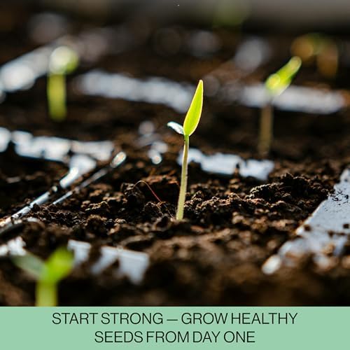 Seed Starter Trays, 144 Cells (24 Trays - 6 Cells Per Tray) + Plant Stakes