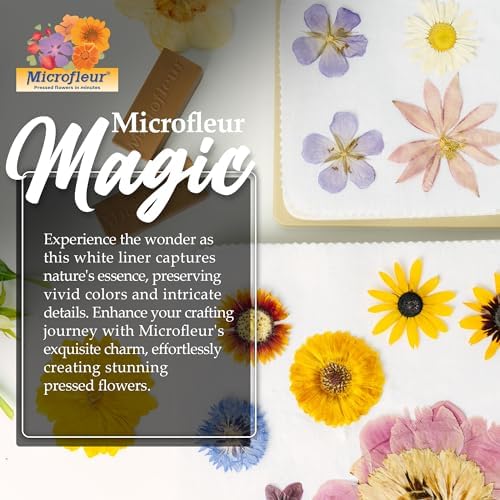 Microfleur Regular White Liners Microwave Flower Press 5" (13 cm) - 20 PC