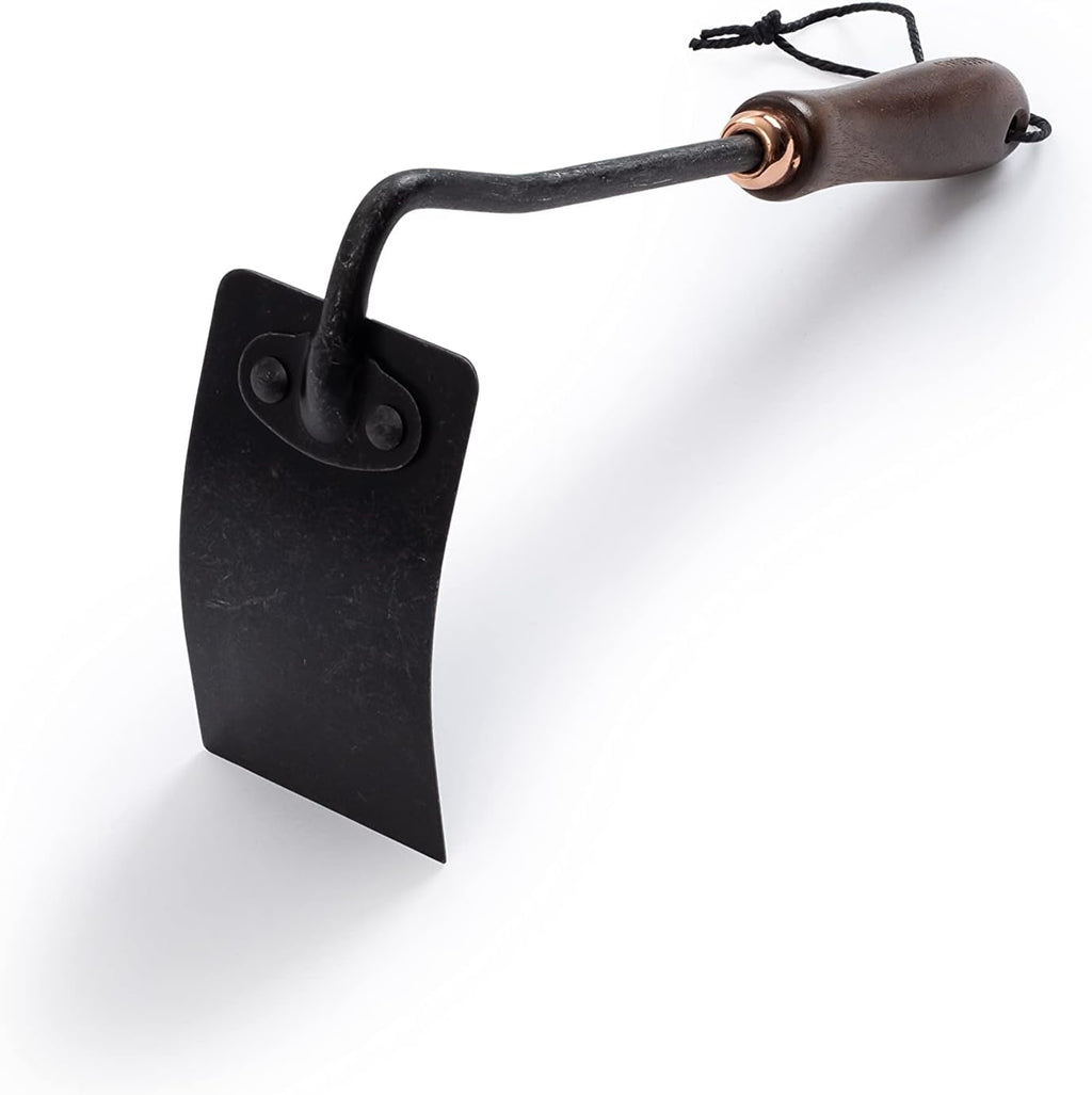 Barebones Square Hand Hoe - Garden Hoe for Weeding with a Long Handle - Japanese Gardening Tool, Sickle Garden Tool