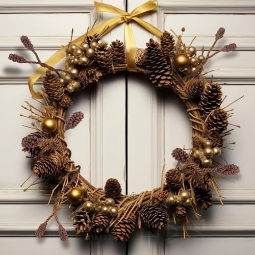 16pcs Brown Christmas Garland Twist Ties