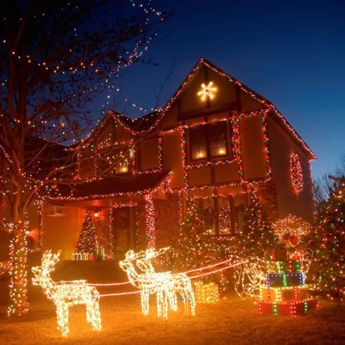 120 Pcs Outdoor Light Clips Hooks for String Lights - Christmas & Halloween Hangers - Black