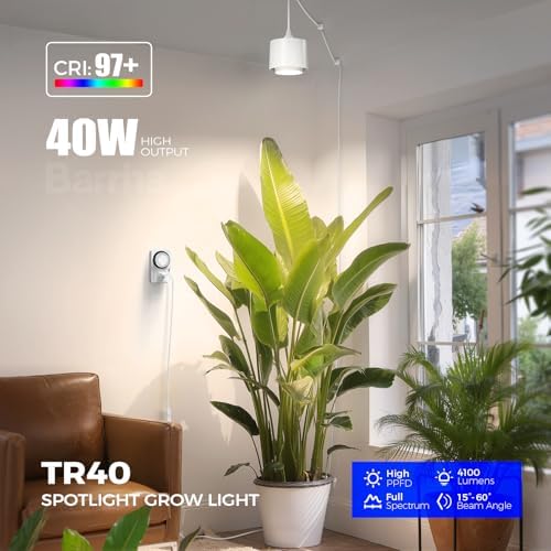 Barrina TR40 Hanging Plant Lights for Indoor Plant, 40W 4000K Full Spectrum