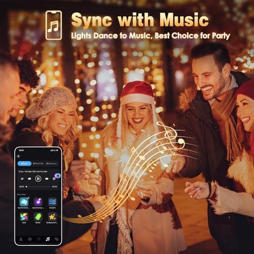 Smart Color Changing Halloween Light 198FT 600 LED Orange Purple App Remote
