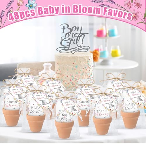 Reallnaive Baby Shower Party Favors Baby in Bloom Envelopes Seed Packets