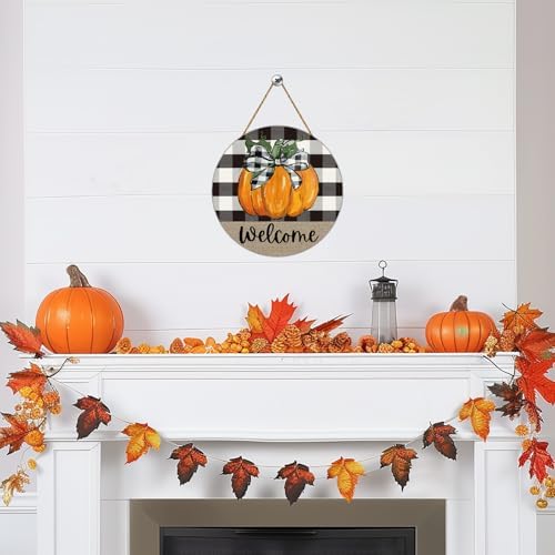 Fall Decorations for Home Fall Door Decor Pumpkin Wall Decor Welcome Sign
