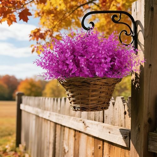 RECUTMS Fake Outdoor UV Resistant Plants Artificial Boxwood Plants Springs