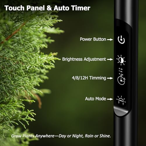 STERREN Plant Floor Lamp for Indoor Plants, Full Spectrum Grow Light