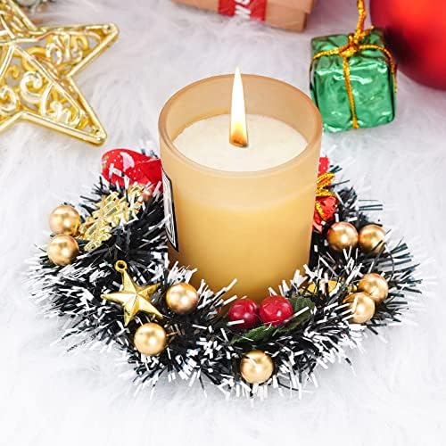 Lystaii 200pcs Artificial Holly Berries Mini 10 mm Christmas Fake Berries with Wire Stems Artificial Berry Fake Berry Stems Picks for Christmas Tree Decorations Wreath Craft Wedding Party Decor (Gold)