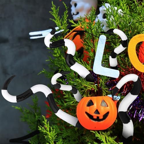 Cinnvoice 12 Pcs Halloween Plant Stakes Octopus Plant Stakes for Decoration