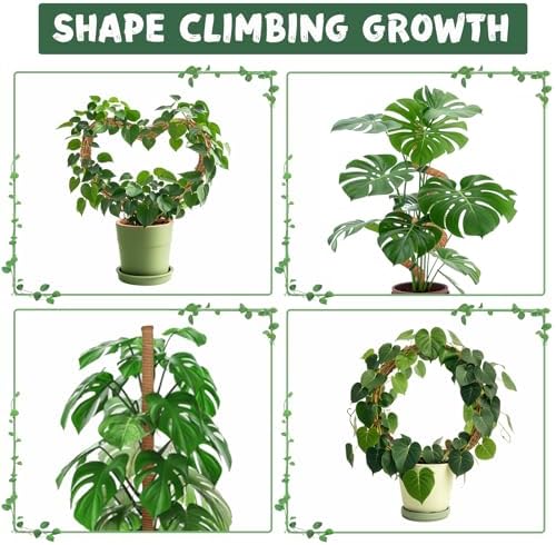 1 Pack 47.24 Inch Bendable Moss Pole for Monstera