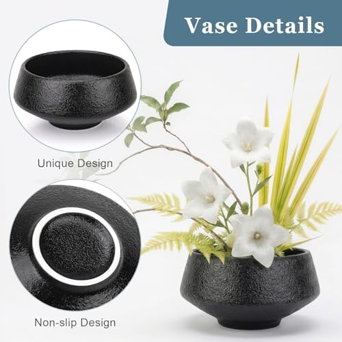Japanese Flower Frog Vase Kit, Ikebana Flower Arrangement Bowl
