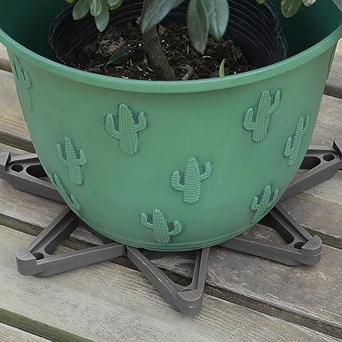 24Pcs Plant Pot Feet Pot Feet for Outdoor Planters Flower Pot Foot Pads Flower Pot Risers for Outdoor Indoor Garden Plants Breathable Moisture-Proof (Beige) (Grey)