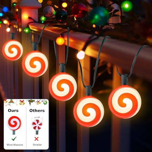 Ultimate Unicorn Christmas Decoration Lollipop Pathway Lights Red