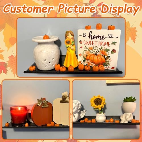 winemana 80Pcs Mini Pumpkins for Crafts, Fall Decorations for Home, Orange