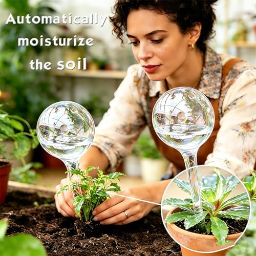 Self Watering Globes for Plants, 12cs Large Plant Automatic Watering Bulbs