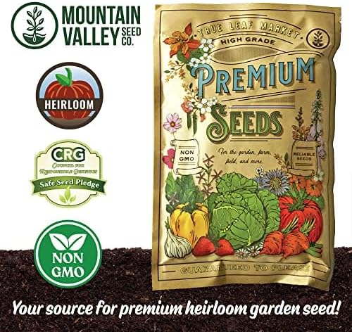 Mountain Valley Seed Co Clover Trio Seed Blend – Premium 1 Lb 179,200 Seeds | Red, White & Crimson Clover – Cover Crop