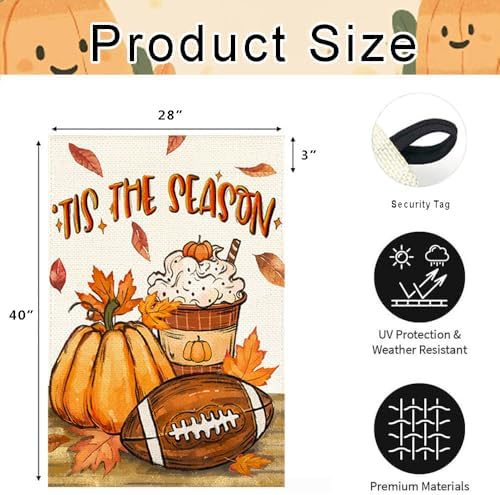 Fall House Flag 28x40 Inch Double Sided Outdoor Yard Porch Decor