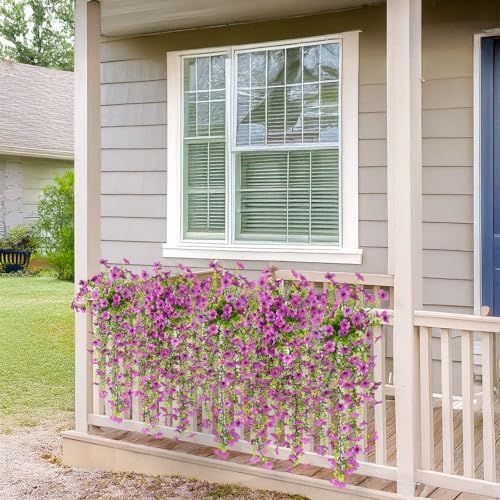 Hommyea Artificial Fake Fall Flowers Plants for Outdoors Mums Home Decor