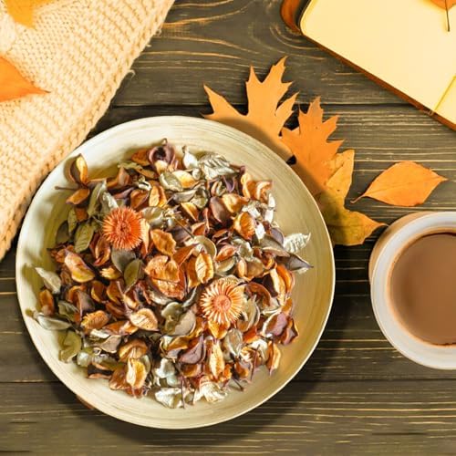Fall Potpourri Bags, Orange Scented Decorative Bowl Filler, 8.4oz