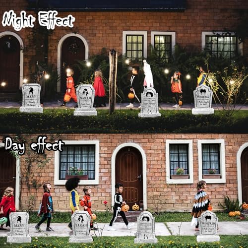 17 Inch Halloween Yard Sign Tombstones Decorations Outdoor with Stakes