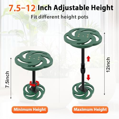 2 Pack Plant Risers for Inside Pots, 7.5-12" Rise Plastic Planter Inserts