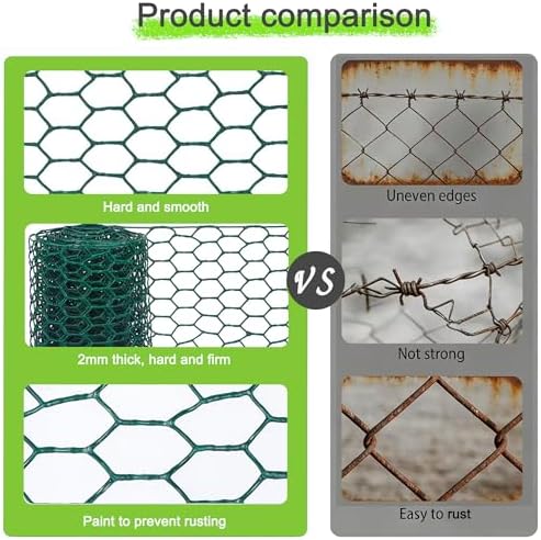 16.14 x 157 Inch Chicken Wire, Floral Chicken Wire for Floral Arrangements