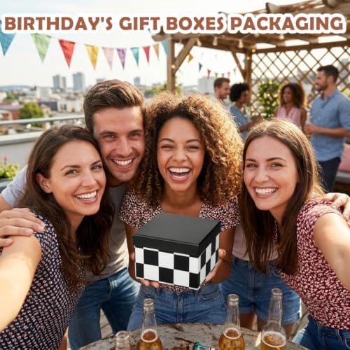 Square Gift Boxes with Lids for Presents Paper Nesting Gift Boxes for Gifts