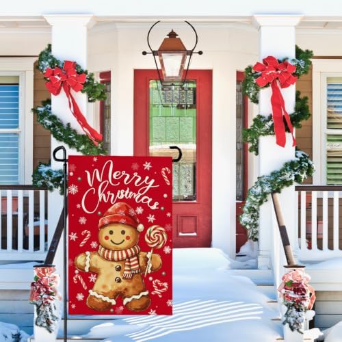Christmas Garden Flags for Outisde 12 x 18 Inch Double Sided