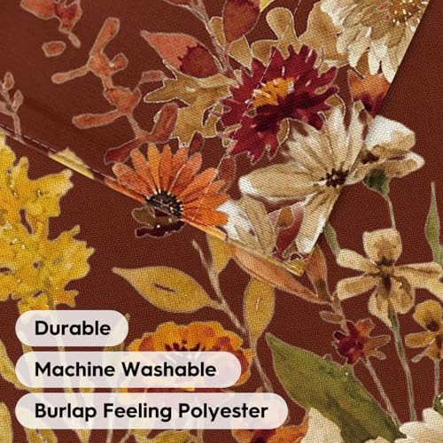 AVOIN colorlife Welcome Floral Fall House Flag 28x40 Inch for Outside