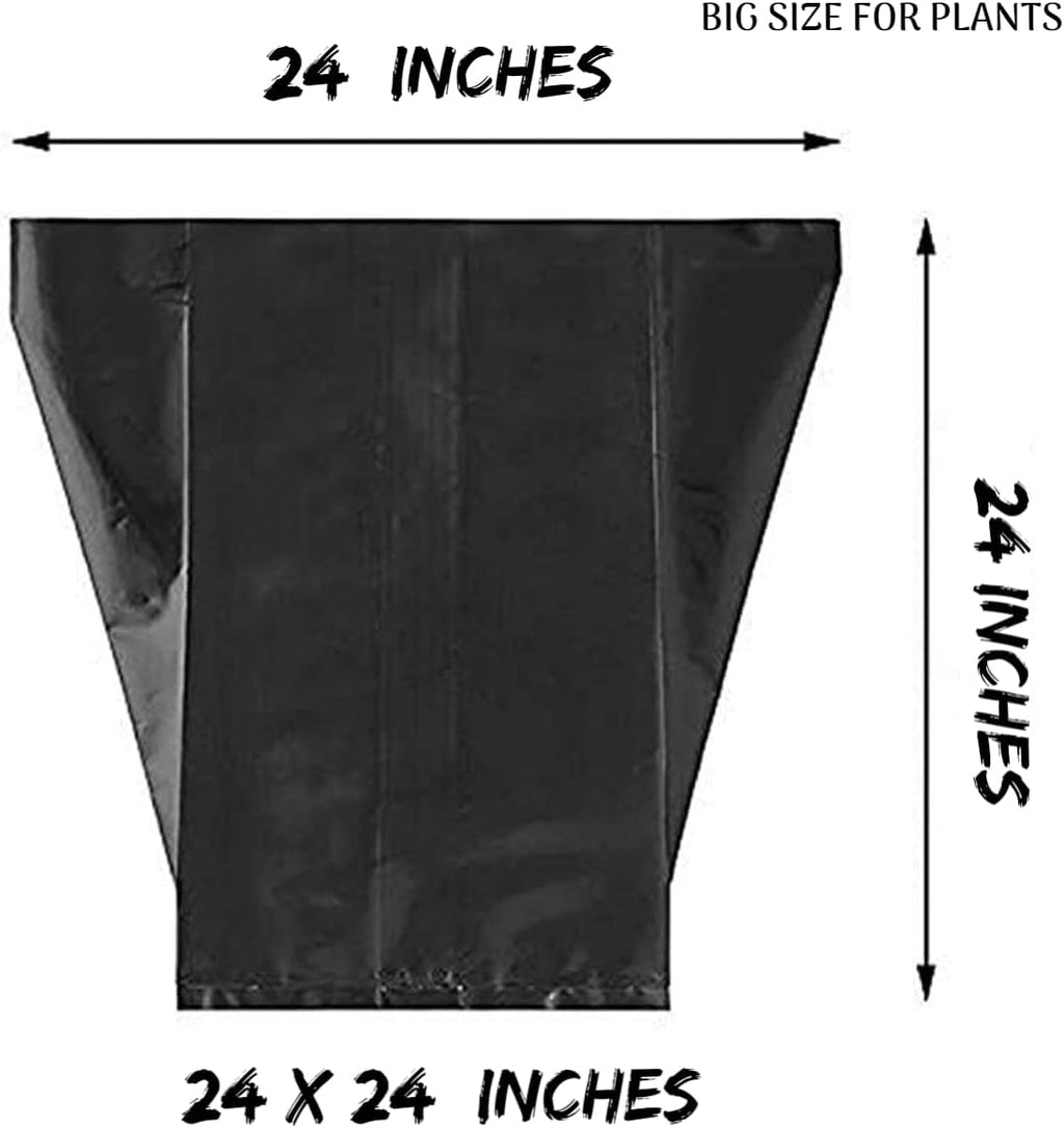 Go Garden Big Grow Bags 24"x24" for Home, Terrace, and Balcony Gardening | Pack of 12 | Ideal for Vegetable Plants and