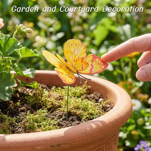 30PCS Butterfly Decorations Outdoor Butterfly Garden Picks for Garden Decor