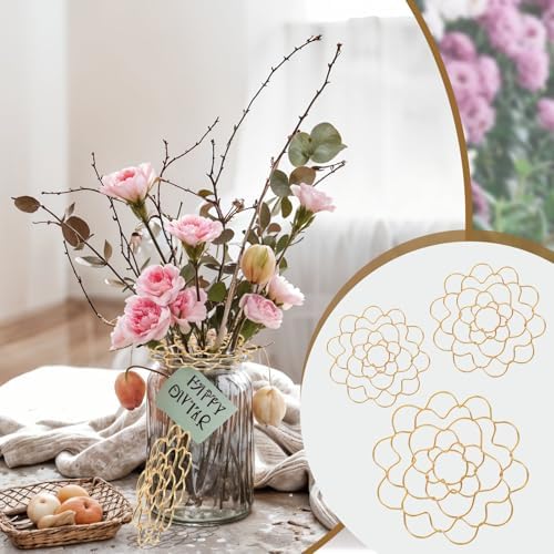 Classicseali 3pcs Flower Grid,4/5/6 in Flower Wire for Vase