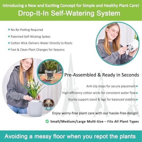 GreenShip 4 Pack Self Watering Spikes for Indoor Plants