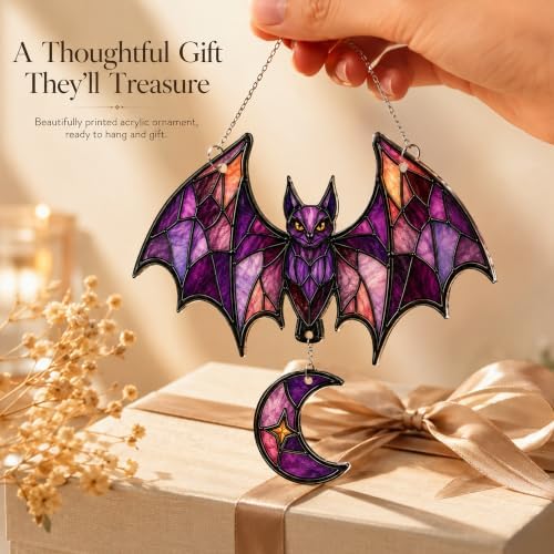 Ghost Ornament, Halloween Ornament, Gothic Bat, Plant Ornaments (Bat2)