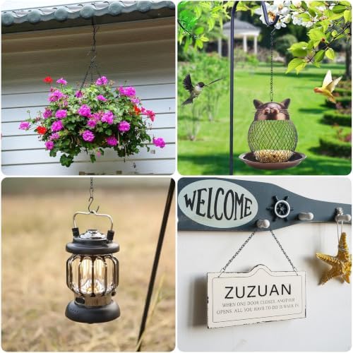 12 Pack 12.5 Inch Black Hanging Chains for Hanging Planters