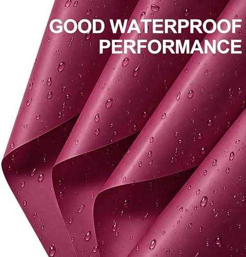 WRAPAHOLIC 20 Sheets Red Flower Wrapping Paper - 22.4 x 22.4 inch Cherry Red Water-Resistant Floral Bouquet Wrapping Paper, Florist Supplies Packaging for Valentine's Day Birthday Christmas Gift DIY