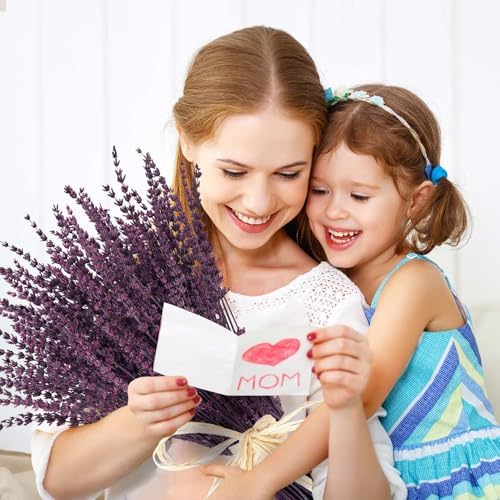 Dried Lavender Flowers, Preserved Purple Lavender Bundle, 15" -17" Natural Dried Flowers Bouquet for Wedding Vase Decor, Home Fragrance, Bathroom, Photo Props, Crafts, 70g (2.5oz)