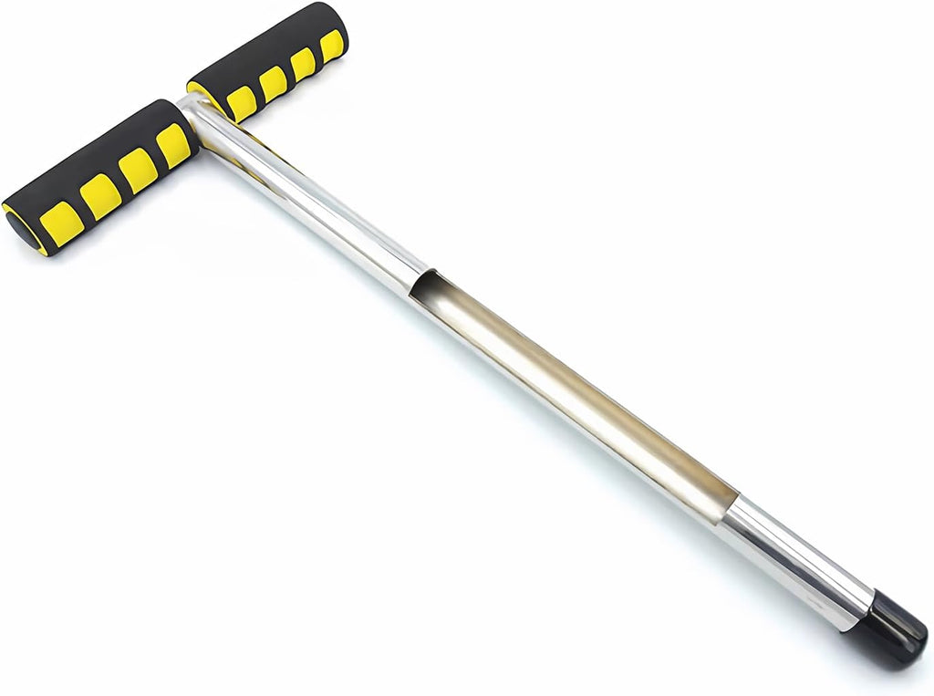 X·CELLENT Soil Probe, Soil Sample Probe 20 Inch with Reusable Soil Sampler Bags,Stainless Steel T-Style Handle Soil