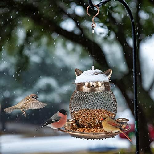 Bird Feeders for Outdoors Hanging, Heavy Duty Cute Cat Bird Feeder