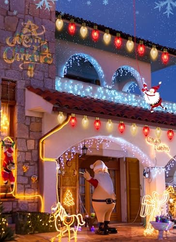 Strawberry Jumbo C9 Christmas Pathway Lights Outdoor, 8.5 FT 5 LED