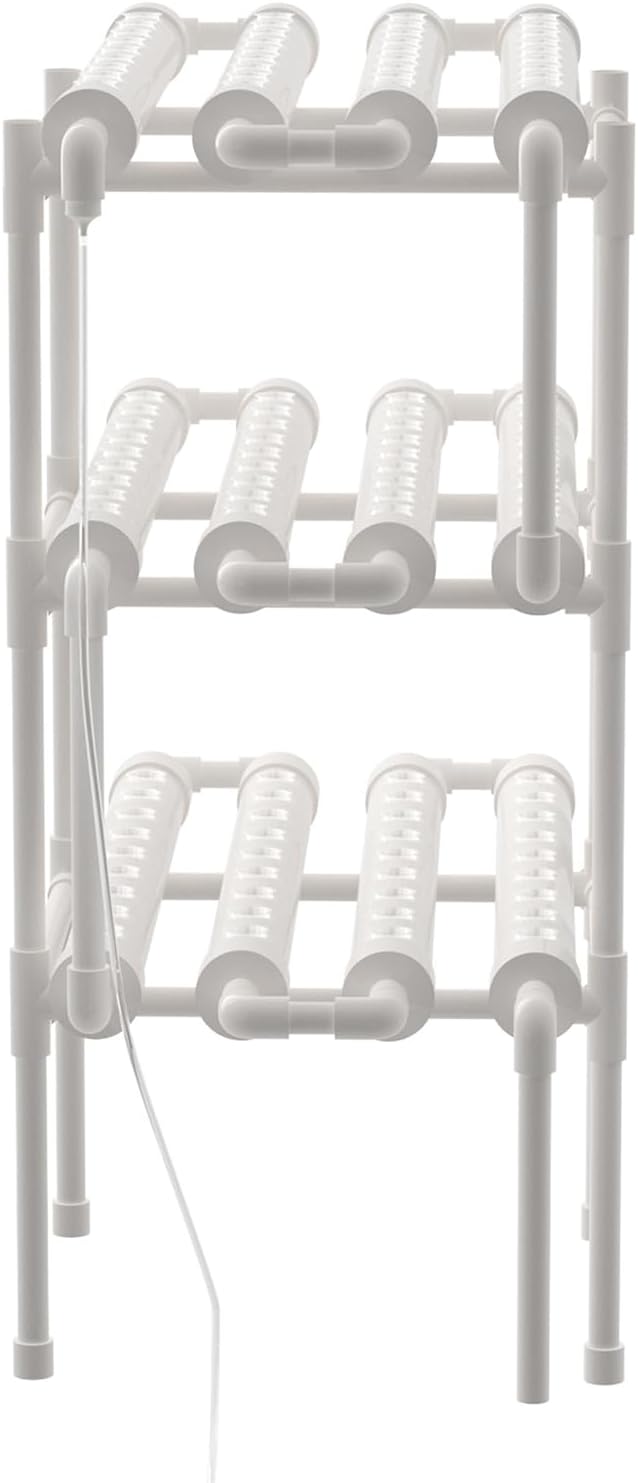 Hydroponics Growing System Kit,3 Levels 108 Sites/Hydroponic Planting Vegetables,Herbs Garden Tools,with