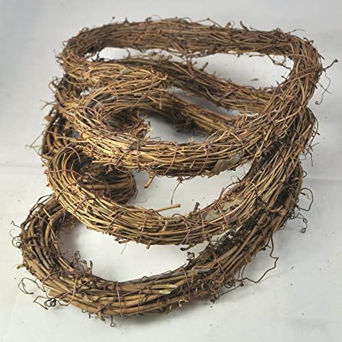 DIY Crafts Natural Grapevine Heart Wreaths (10 Inch, 3 Pack)