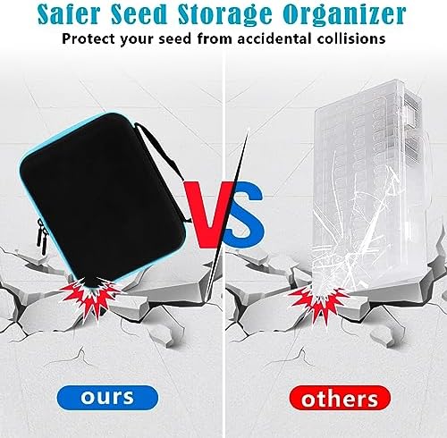 30 Slots Seed Storage Organizer with 20 Seed Envelopes